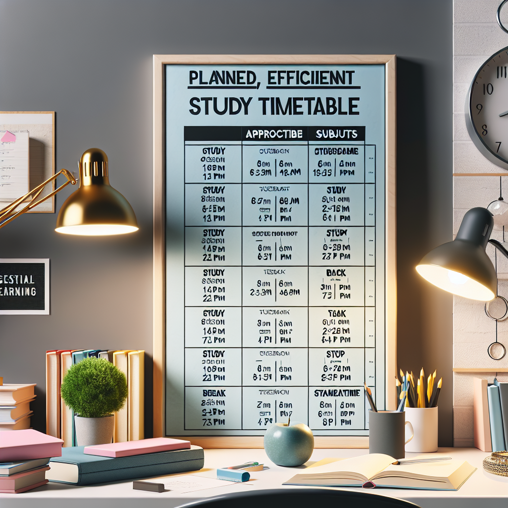 Mengoptimalkan Waktu Belajar dengan Jadwal yang Efisien